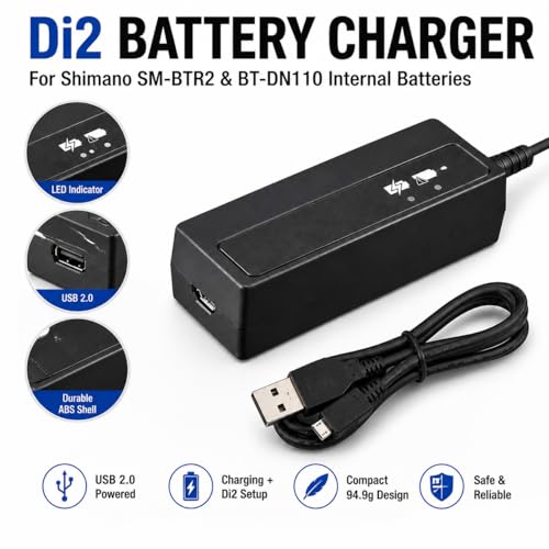 Shimano Di2 Bicycle Charger - USB 2.0, Durable Design