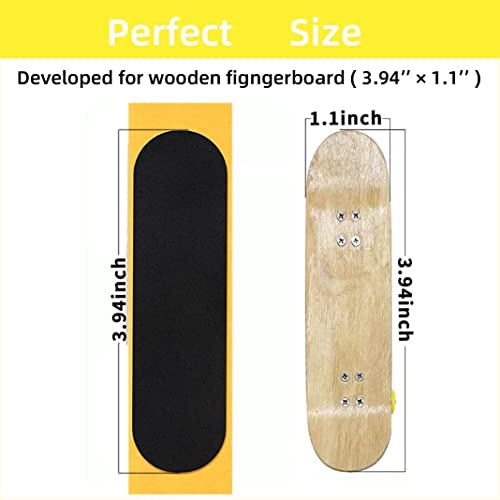 Fingerboard Grip Tape - 12Pcs Pre-Cut Adhesive Stickers Style 4