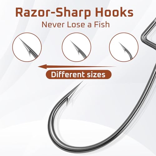 PBWILD 30/10Pcs Swimbait Jig Heads Assorted Sizes for Bass & Walleye - Texas Rig Compatible