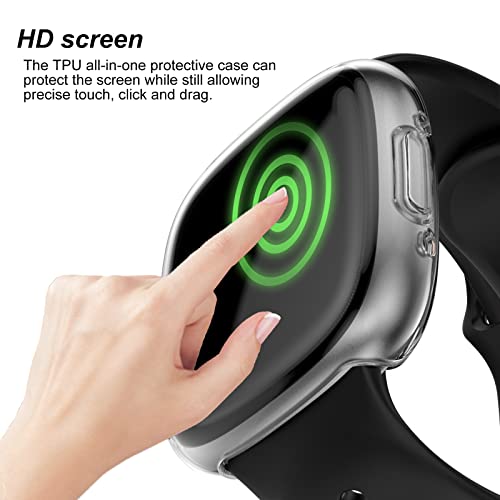 Fitbit Sense 2/Versa 4 Case with Screen Protector - Clear 4-Pack