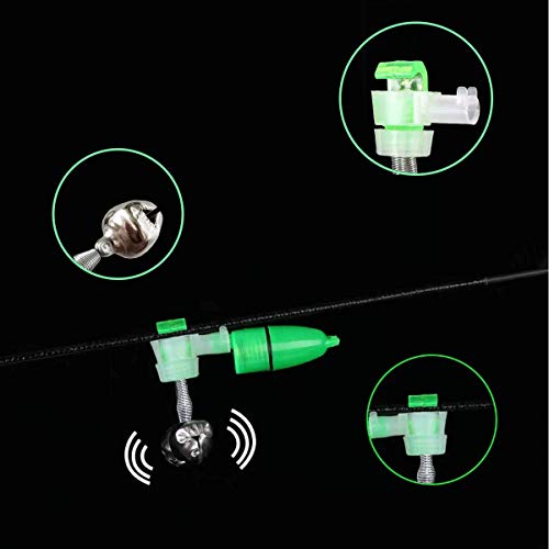 Spiral Clip Fishing Bells - 20pcs Loud Bite Alarm Set