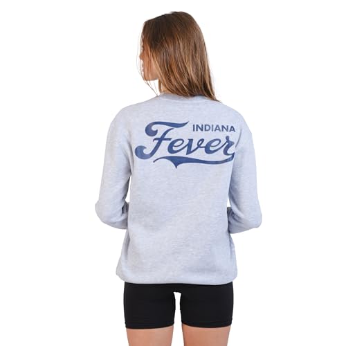 Women's WNBA Velvet Plush Crew Sweatshirt - Indiana Fever, Small, Heather Gray