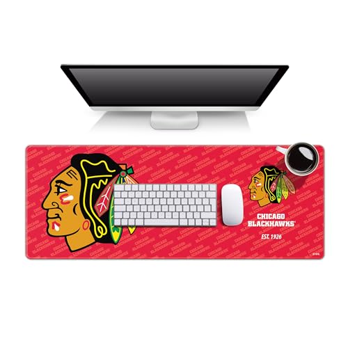NHL Chicago Blackhawks Desk Pad - Water-Resistant Mouse Pad