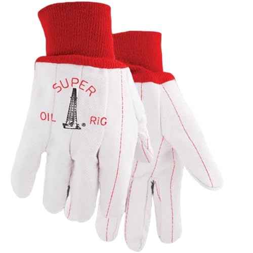 Gizzly Gloves Super Oil Rigger 22 Ounce | Canvas Heavy Duty Work Glove for Men and Women | Large | Dozen Pack