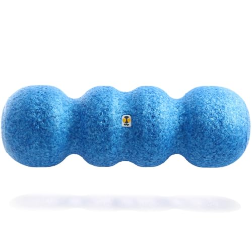 Rollga Blue Medium Density Ergonomic Foam Roller for Back Pain & Exercise