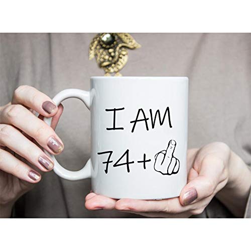 I Am 75 Years Old Mug - Funny 75th Birthday Gift for Men, Dad, Grandpa, Boss