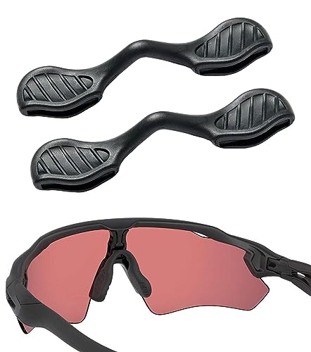 Replacement Nose Pads for Oakley Radar EV Path - 2 Pcs Black Standard Fit