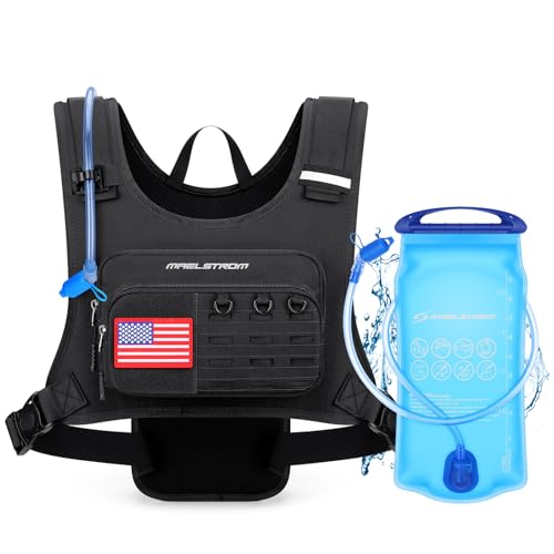 Hydration Running Vest with 2L Water Bladder - Black