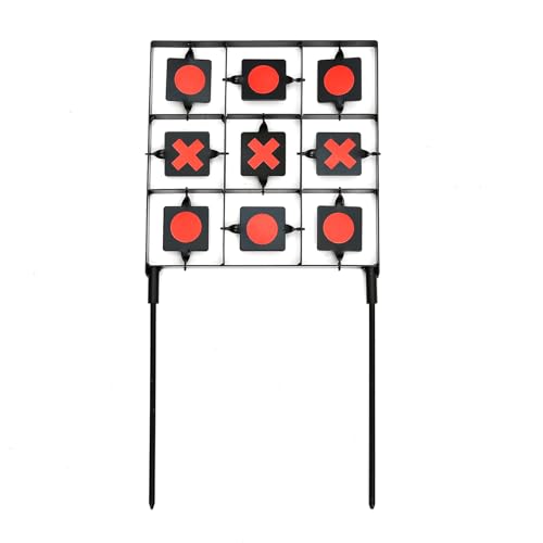 Spinning Tic-Tac-Toe Airsoft Target - Durable Steel Design