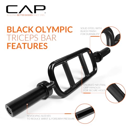 CAP 2-Inch Triceps Bar Olympic 200lb Capacity, Neutral Grip