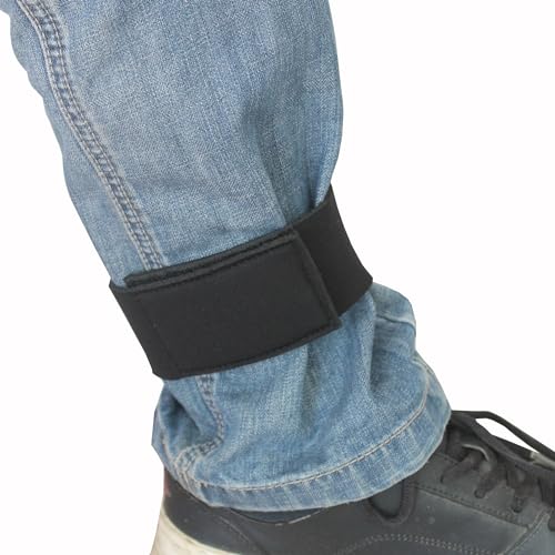 Neoprene Ankle Pant Garters for Waders - 2 Pack, Black