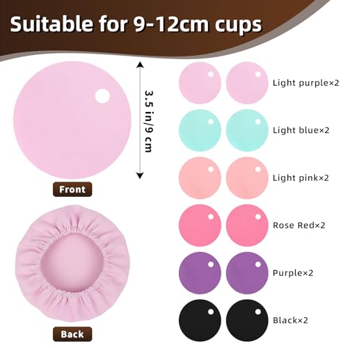 12 PCS Multicolor Scrunchie Drink Covers for Alcohol Protection