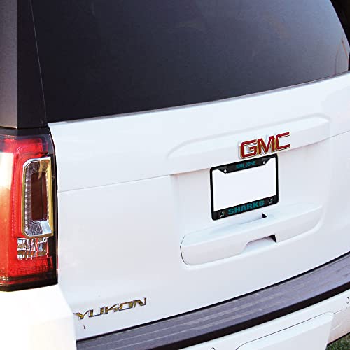 San Jose Sharks Chrome License Plate Frame - 6 x 12.25