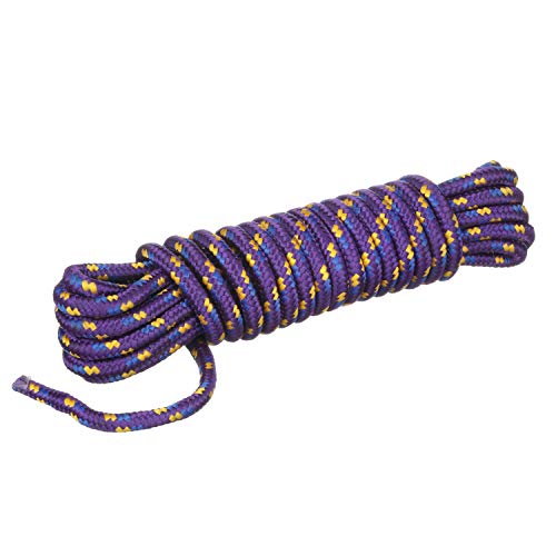 Braided Polypropylene Utility Rope - 3/8 in x 25 ft, Solid Braid