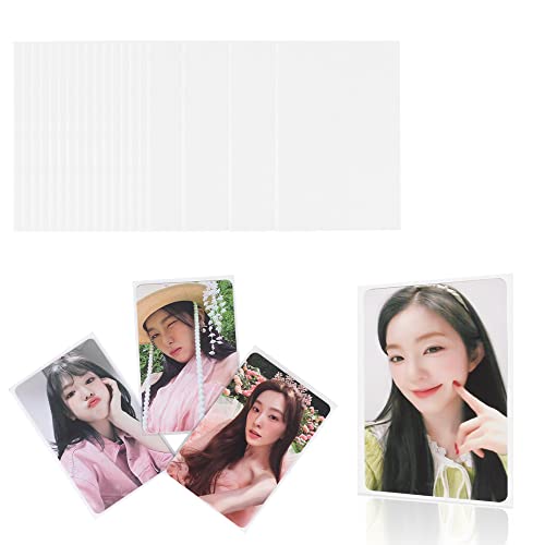 Kpop Photocard Sleeves - Ultra Clear, Unsealable - 100 Packs