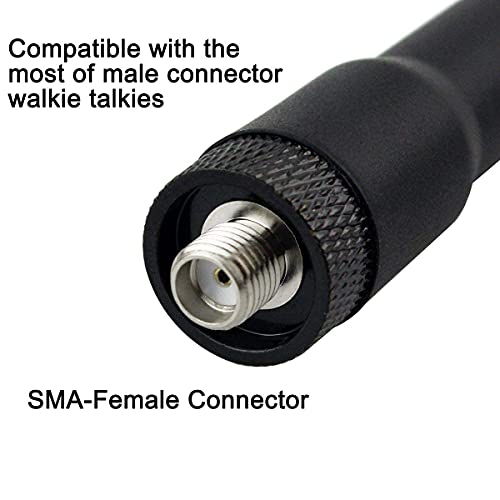 Dual Band SMA-F Antenna 144/430MHz for Two Way Radios
