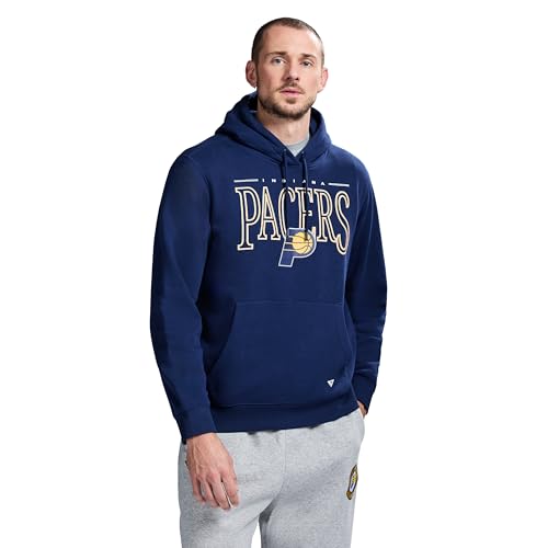 NBA Men's Long Sleeve Classic Pullover Hoodie - Indiana Pacers, Large, Navy