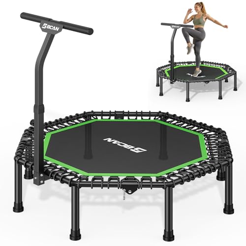 51" Octagonal Rebounder Trampoline for Adults - Green
