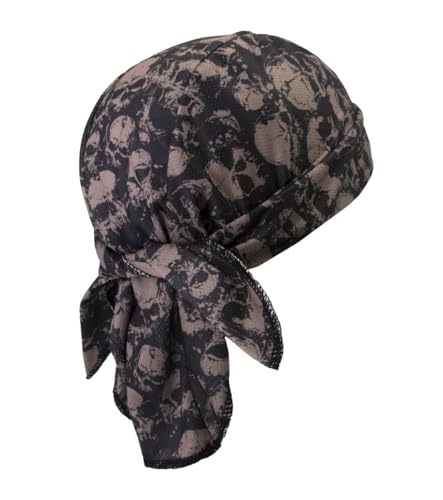Cooling Do Rag Beanie Skull Cap - One Size Vintage Skull