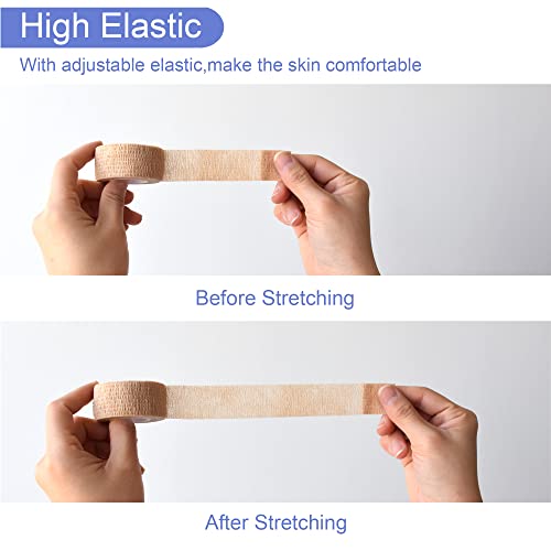 Self Adhesive Bandage Wrap 1 Inch - 9 Pack Multi Colors