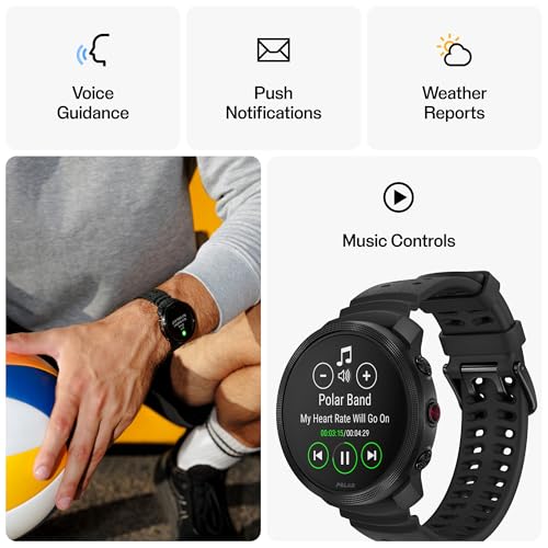Polar Vantage M3 Multi-Sport Smartwatch - Black, AMOLED Display