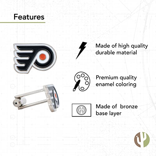 Philadelphia Flyers Cufflinks - NHL Team Logo Formal Wear