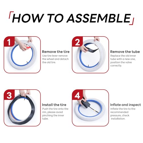 18x1.75-2.125 Bike Inner Tube - Durable Schrader Valve Replacement