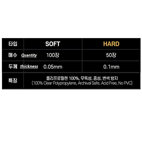 Premium Hard Card Sleeves - 56x87mm for Kpop Photocards