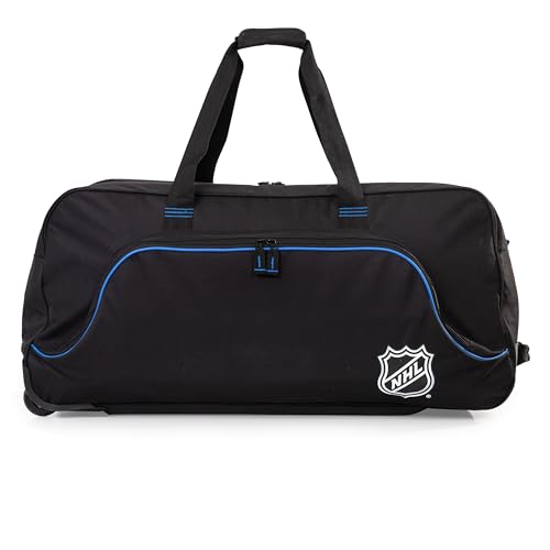 Large Rolling Duffel Bag - 34-Inch Hockey Gear Bag with Wheels