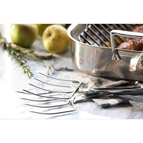 All-Clad Stainless Steel Carving Forks Set - 2-Piece Kitchen Meat Lifter