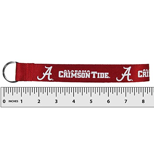 Alabama Crimson Tide Lanyard Key Chain - 8 Inch Red