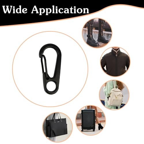 18-Piece Mini Carabiner Clips - 1.2-Inch Zinc Alloy Spring Snap Hooks