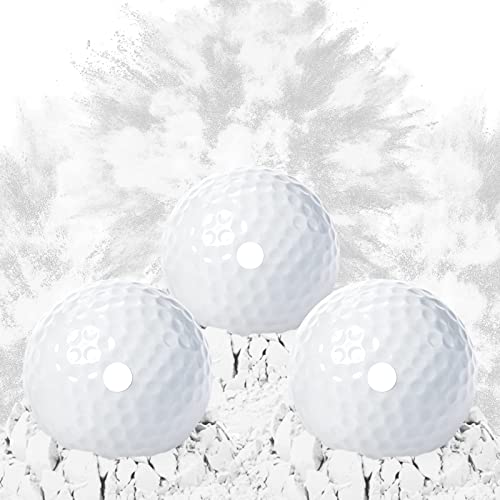 Exploding Golf Balls - 3 Pack with White, Blue & Pink Powder for Gender Reveal Prank