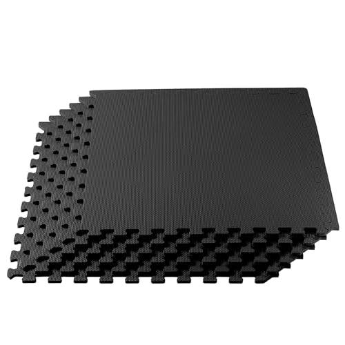 3/8" Thick Multipurpose EVA Foam Exercise Floor Mat - Interlocking Tiles