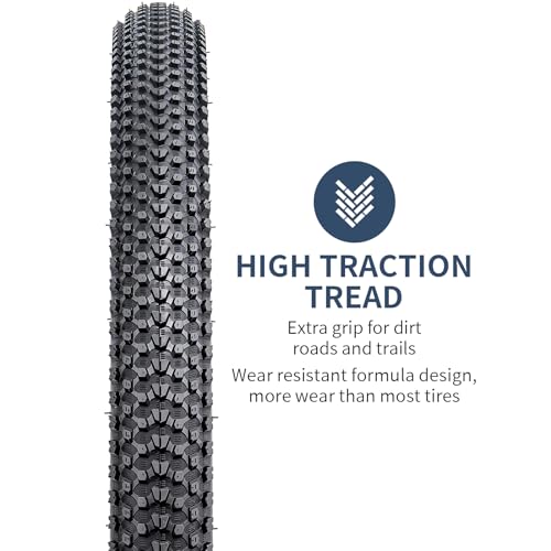 YunSCM 26x2.10 Mountain Bike Tires with Tubes, Schrader Valve