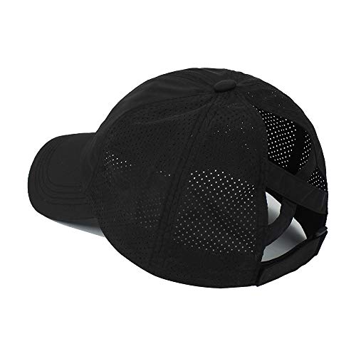 Shamrock Green Baseball Cap - Breathable Sun Hat for Men & Women - Black