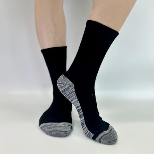 Men's Crew Athletic Socks Moisture Wicking Cushion Sports Socks - 8 Pairs