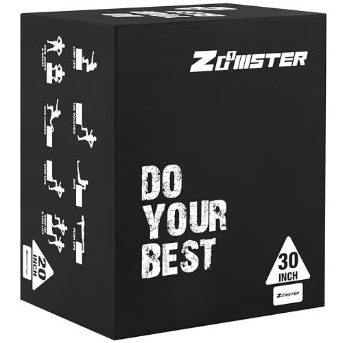 Plyometric Jump Box for Home Gym - 3-in-1, 20/24/30 Inch, 450lbs Capacity
