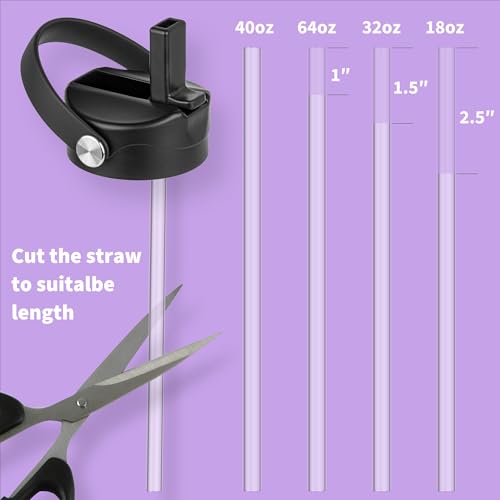 Diumepo BPA-Free Replacement Straw Cap for Hydro Flask Water Bottles