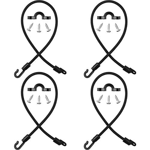 18 Inch Rod Strap Holder - 4 Pcs Deck Mount for Boat Rods