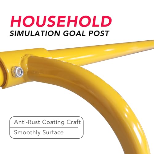 Adjustable Height Football Goal Post 8x5.5 Ft - Steel Frame with Pump