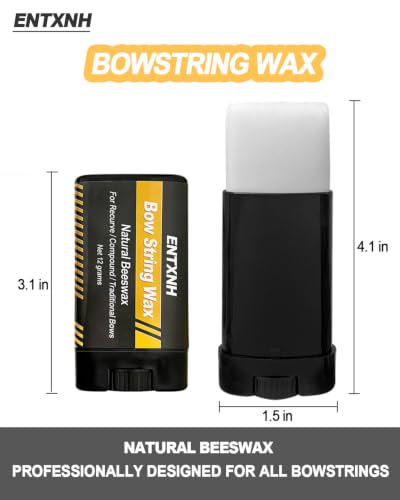 Bow String Wax - Natural Beeswax Waterproof Conditioner - Black Bottle