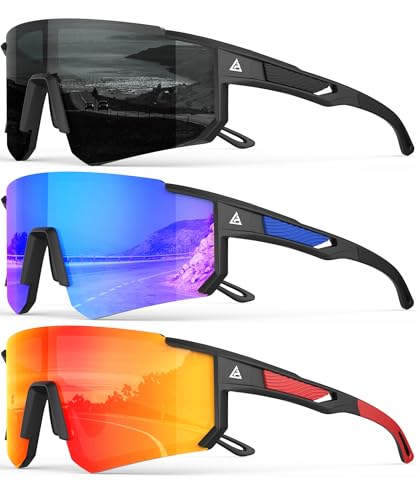 Polarized Sports Sunglasses with UV400 Protection for Outdoor Activities