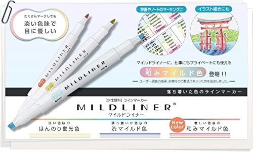 Zebra Highlighter MildLiner - Mild Green, Bold & Fine
