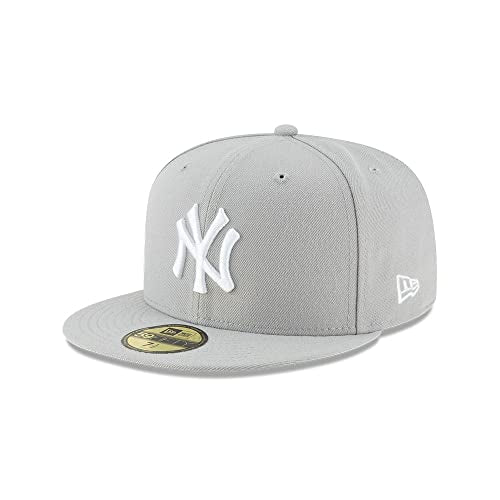 New York Yankees 59FIFTY Fitted Cap Gray 7 - Sports Fan Baseball Hat
