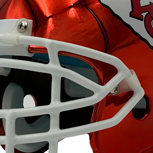 Kansas City Chiefs Mini Metallic Hover Helmet - 4" Replica
