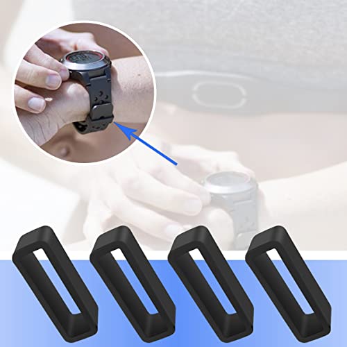 6-Piece Watch Band Loop Holder Keeper for Resin Belts