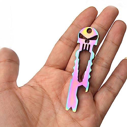 3-Piece Multi-Function Skull EDC Tool Set - Key Ring & Bottle Opener