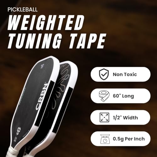 Pickleball Paddle Tuning Tape - Non-Toxic, 1/2 Gram Per Inch