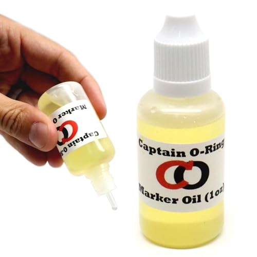 Marker Oil Lubricant - 1 oz O-Ring Safe Dropper Oil for Paintball & Airsoft